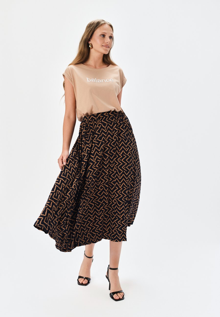 

Юбка Top Secret Pleated skirt, Print/Brown