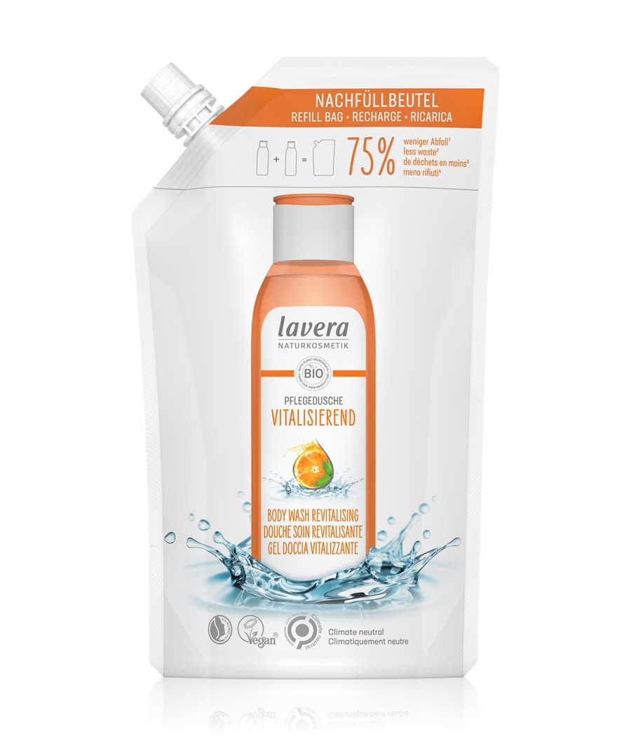

Гель для душа lavera Nachfüllbeutel Pflegedusche Vitalisierend, 500 ml