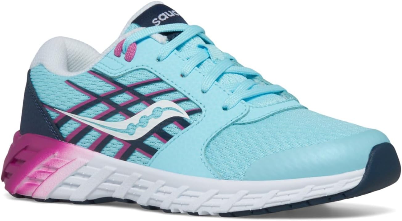 

Кроссовки Saucony Kids Wind 2.0, цвет Blue/Pink