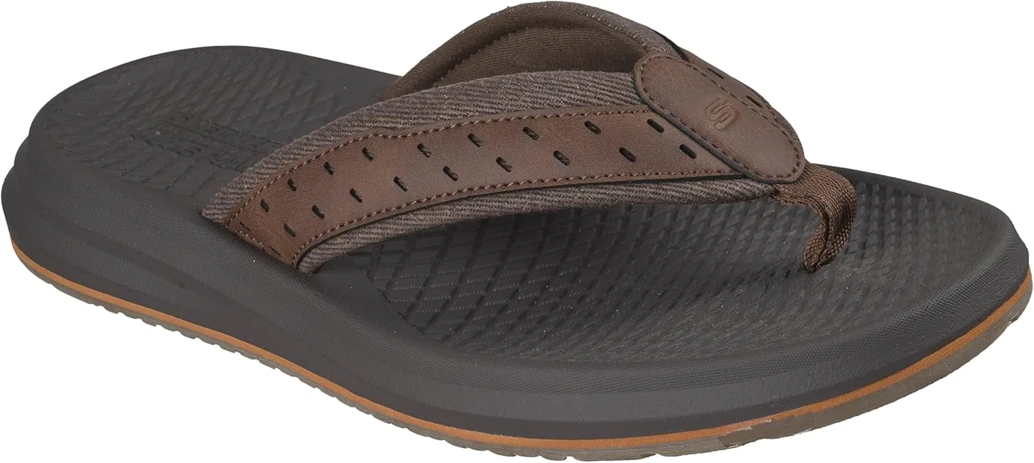 Сандалии с поддержкой стопы Skechers, коричневый — фото 4