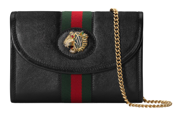 

GUCCI Кожаная сумка-кроссбод Rajah с цепью