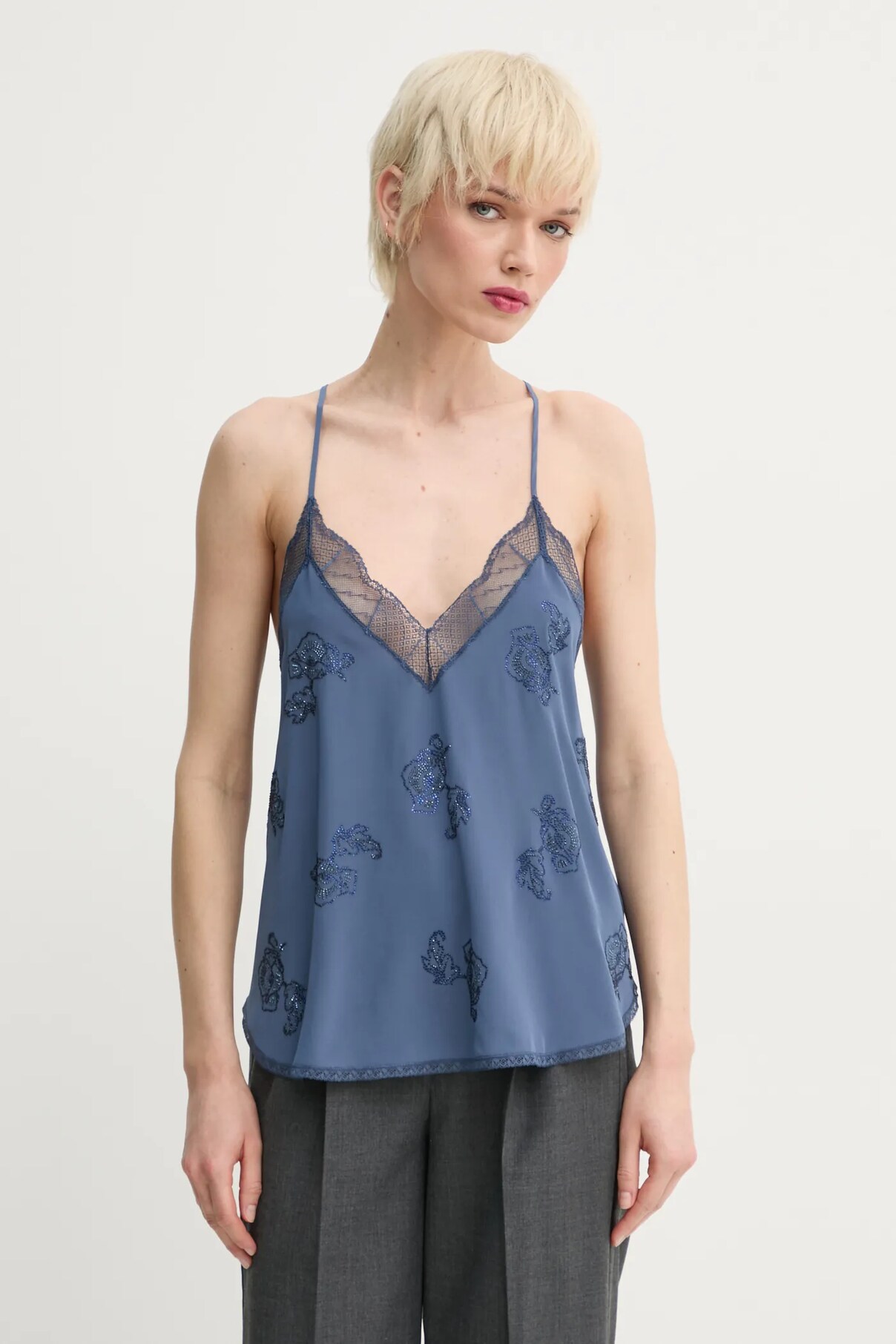

Шелковая блузка Zadig&Voltaire, синий
