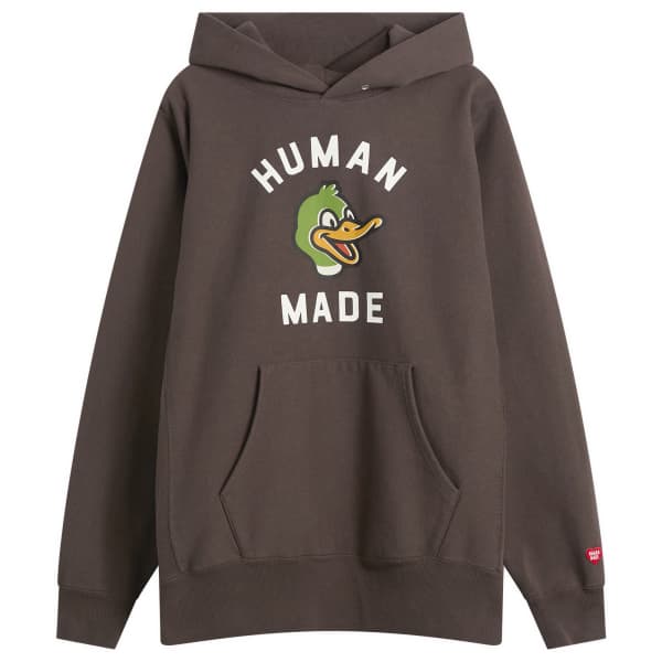 

Толстовка с капюшоном в виде головы утки из плотной ткани Human Made, коричневый