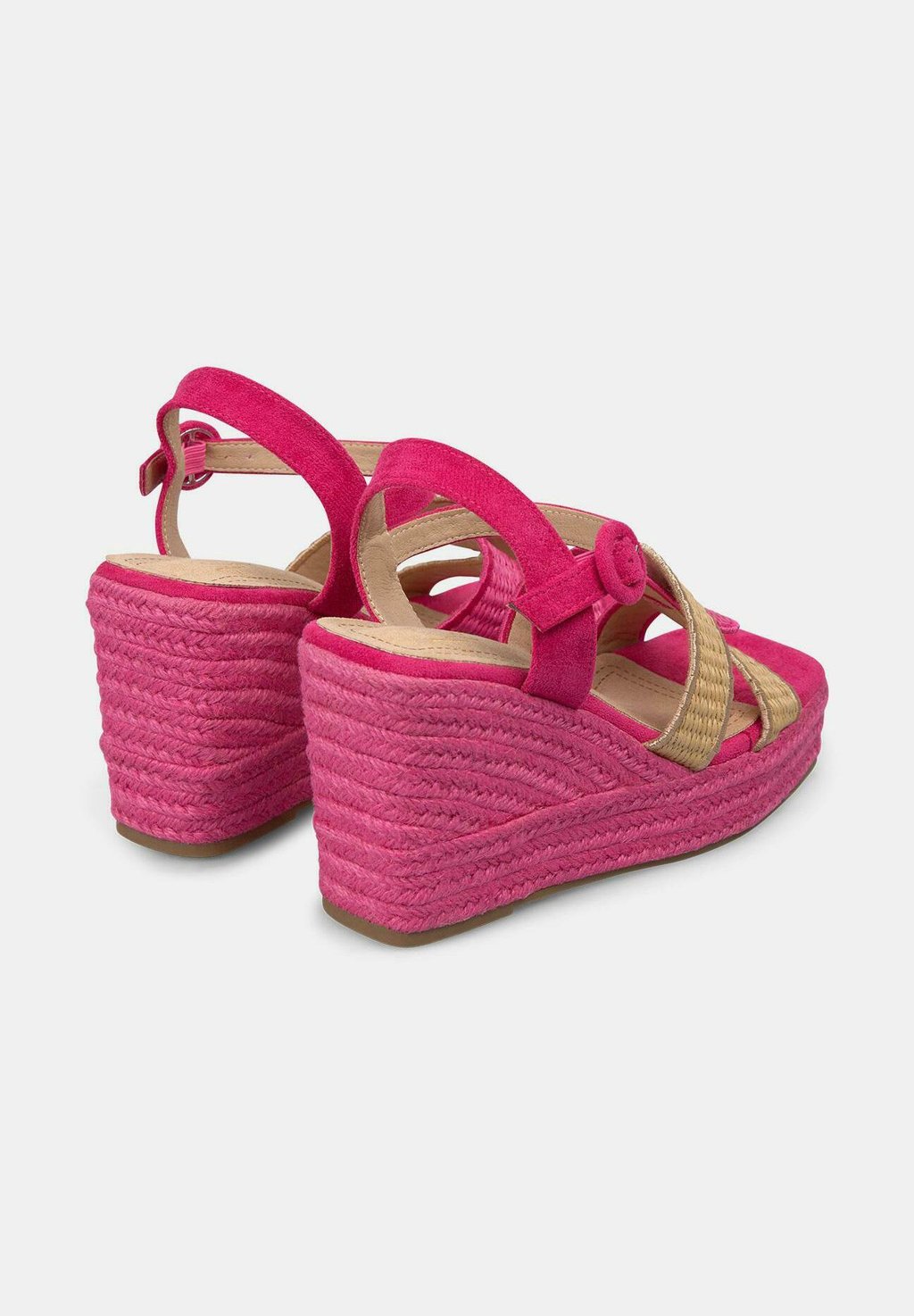 Босоножки на танкетке Sandali con tacco Alma Blue, цвет Fucsia Jaspeado — фото 3