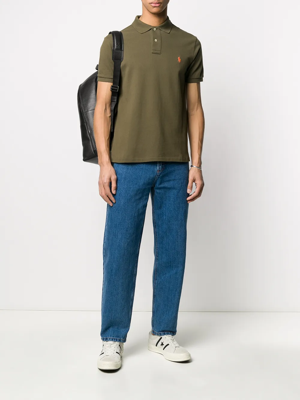 Рубашка-поло из ткани пике POLO RALPH LAUREN, зеленый — фото 2
