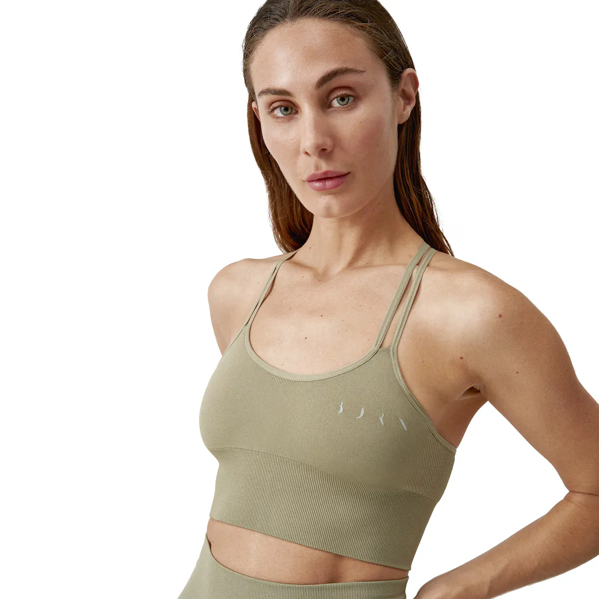 

Женский топ для йоги Sunset Born Living Born Living Yoga, цвет Verde Oliva