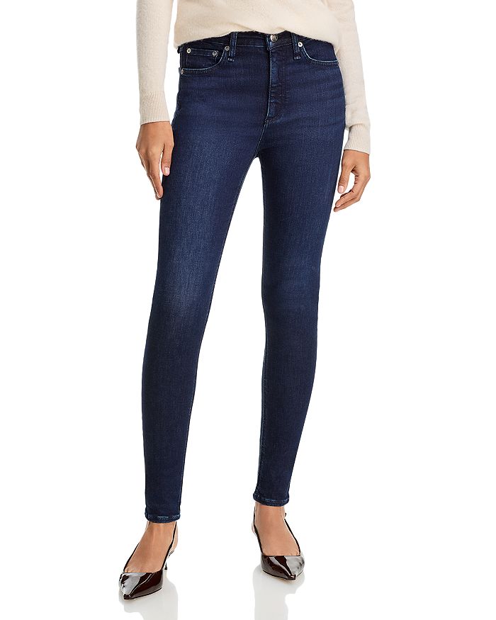 

Джинсы-скинни Epic Nina High Rise в Ashland rag & bone, синий