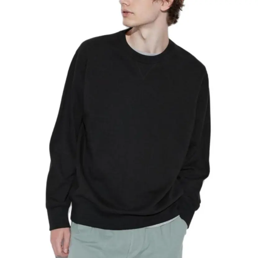 

Толстовка унисекс черная Uniqlo, черный