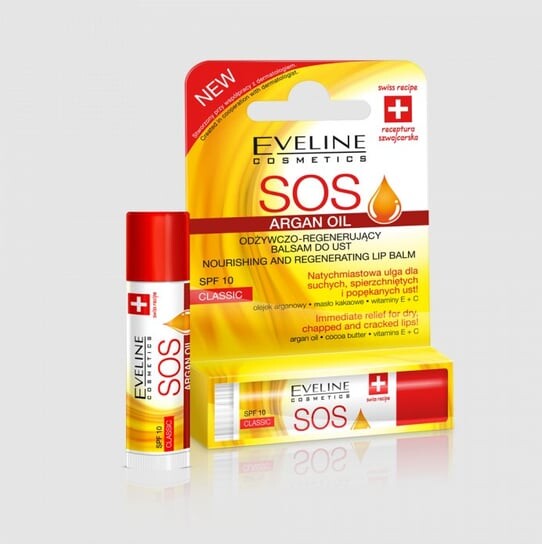 

Бальзам для губ, защищающий помаду, классический Eveline Cosmetics, SOS