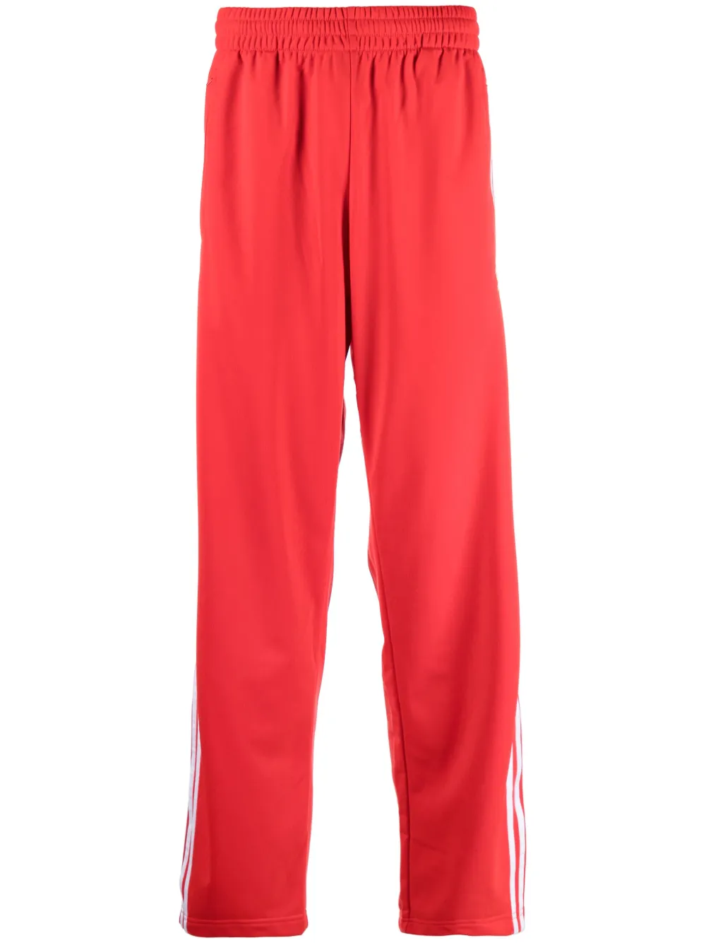 

Брюки прямого кроя с тремя полосками Adidas, красный
