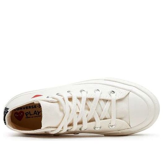 (PS) Converse x Comme des Garcons PLAY Single Heart Chuck Taylor All Star 70 Hi 'Milk' — фото 4