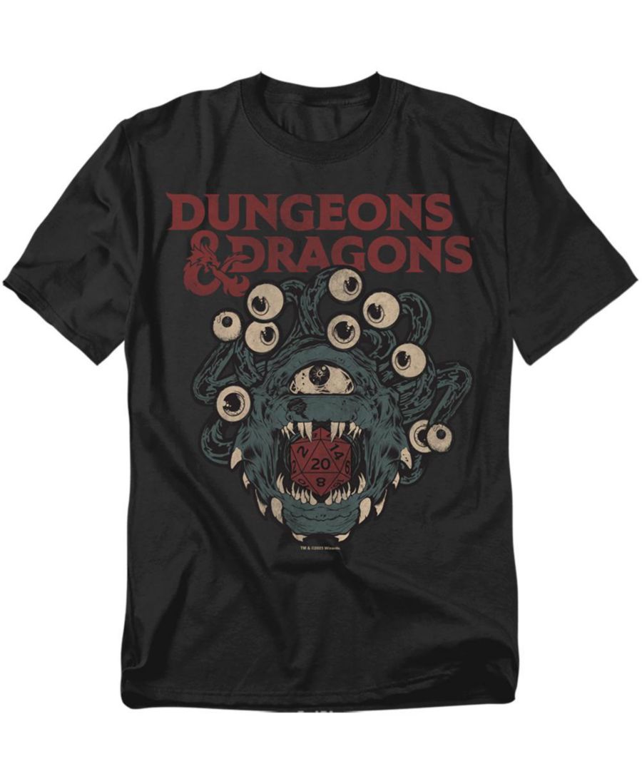 

Футболка большого размера с изображением кубика Бехолдера из Dungeons & Dragons D&D, Black, Черный, Футболка большого размера с изображением кубика Бехолдера из Dungeons & Dragons D&D, Black