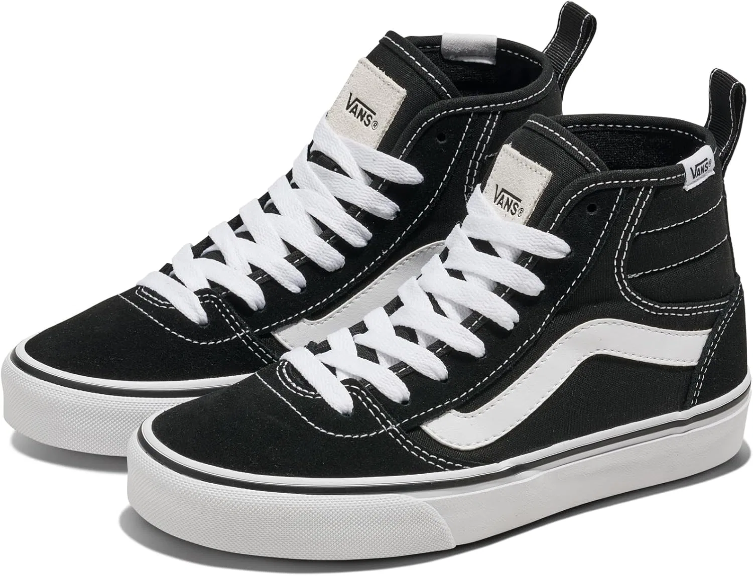 Детские кроссовки Vans Ashwood Hi Deconovo унисекс, Black White — фото 2