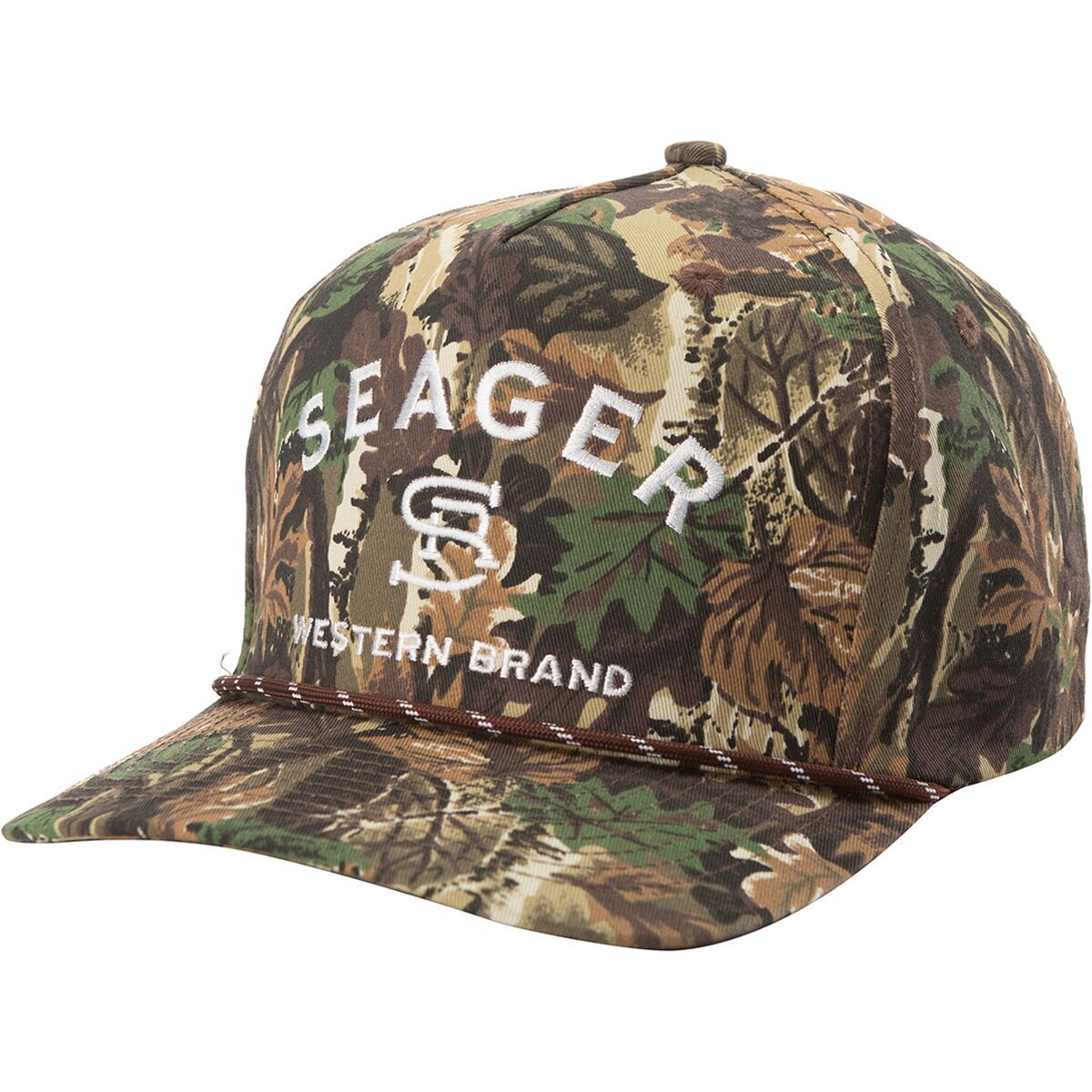 

Брендированная бейсболка с застежкой Seager Co., цвет real camo