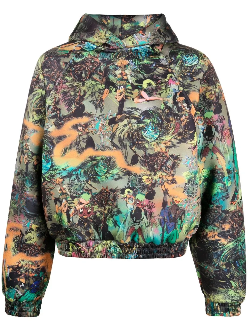 

Худи с узором Liberal Youth Ministry, зеленый