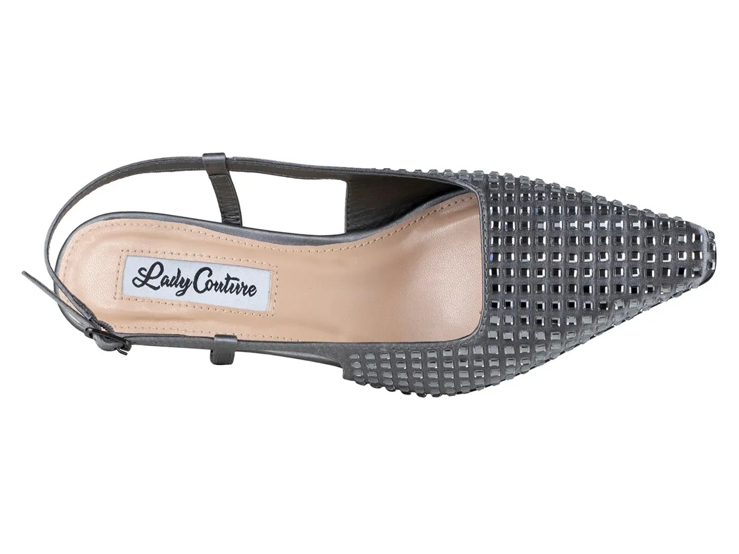 Туфли-лодочки Lady Couture Shana, оловянный металлик с атласом — фото 4