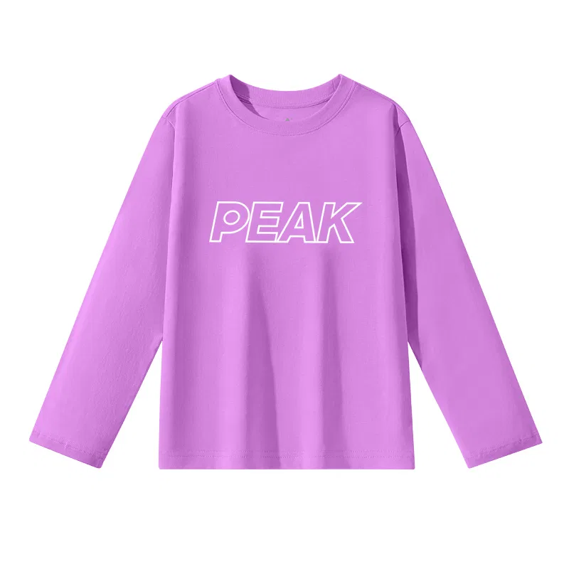 Футболка детская с круглым вырезом PEAK Light Purple/PK White Hollow Large
