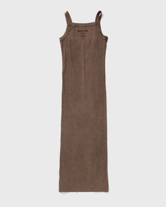 

Платье Rotate Birger Christensen Ribbed Maxi Dress, цвет mustang