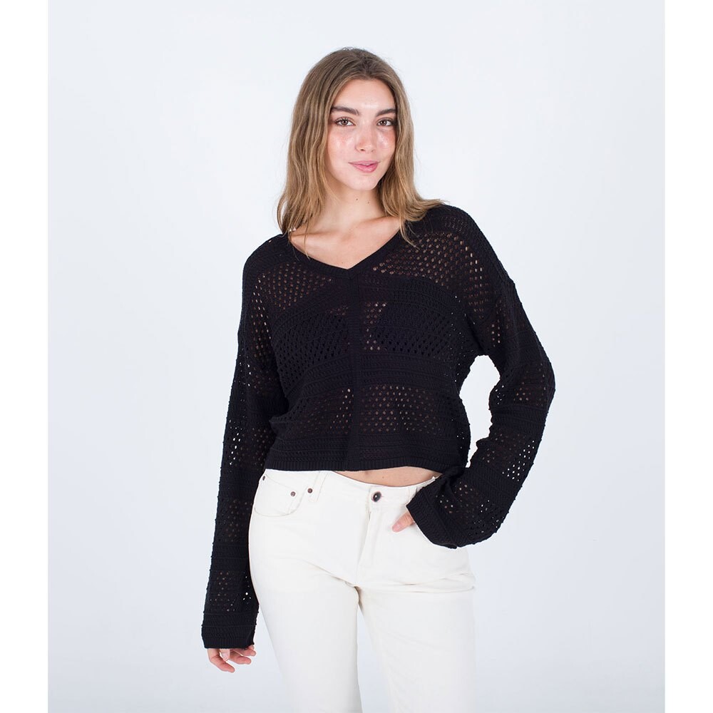 

Свитер Hurley Easy Times Crochet V Neck, черный