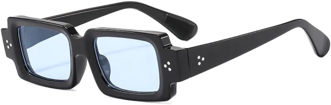 

Солнцезащитные очки с защитой от УФ-излучения UV400 | Punk Rivets, темно-зеленые линзы | для женщин и мужчин, для занятий спортом на открытом воздухе и вождения DSVIGF, Black-blue