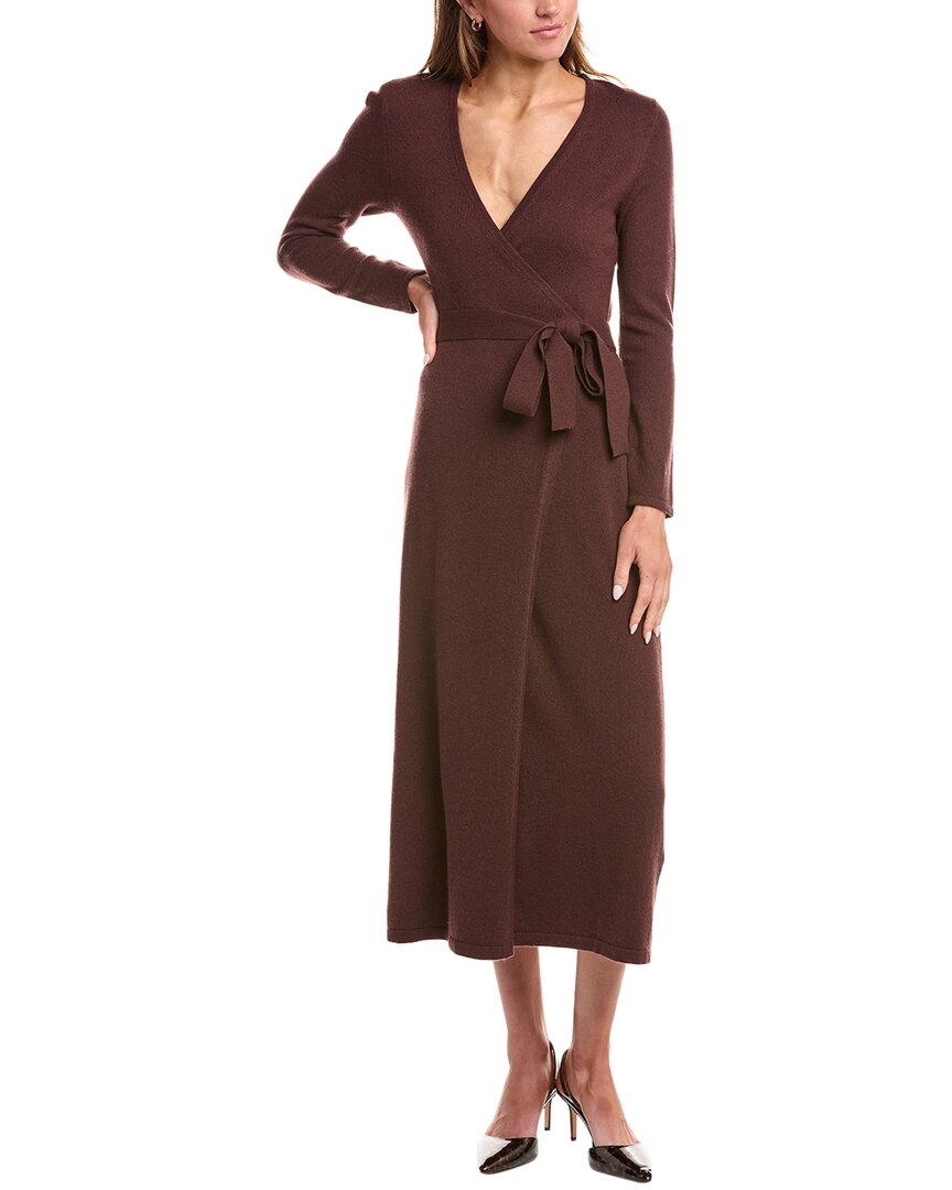 

Диана фон Фюрстенберг Астрид шерстяное платье-свитер с кашемиром Diane von Furstenberg, коричневый