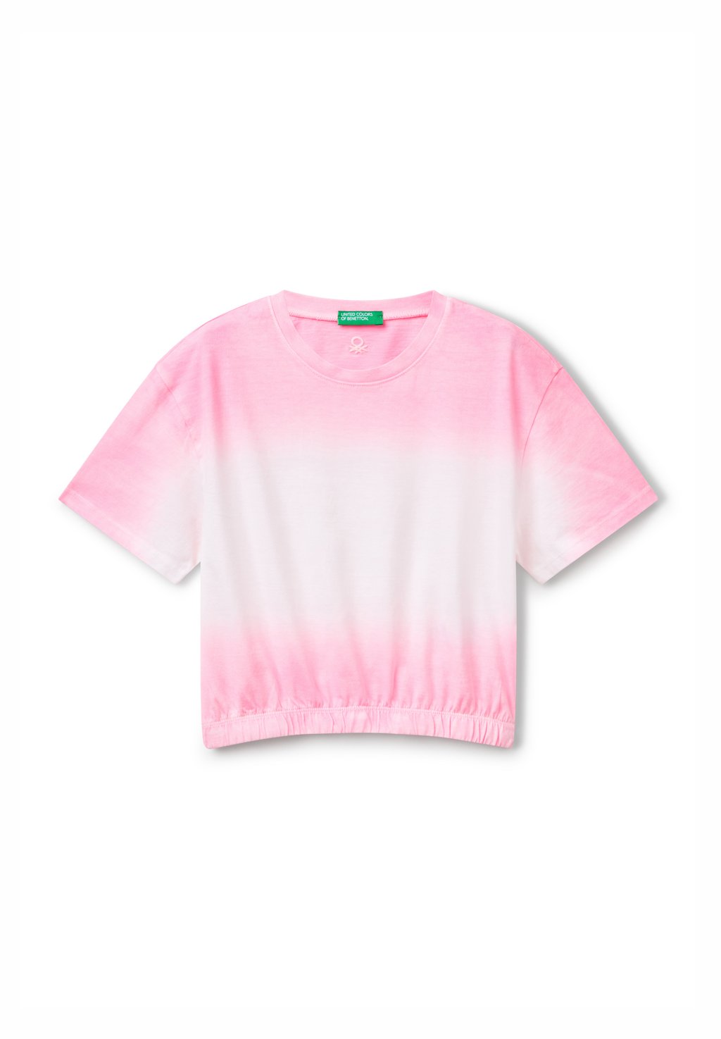

Футболка с принтом DIP-DYE United Colors of Benetton, фуксия