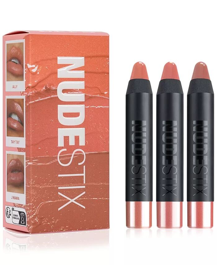 

3 шт. Мини-набор для губ Nude Lips Founders Nudestix