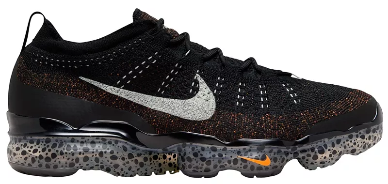

Мужские кроссовки Nike Air Vapormax 2023 FlyKnit, цвет Black/Silver/Orange