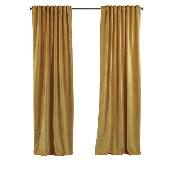 

Бархатная штора Puude Home Design 280245, 25x1x280 см цвет pinie beige dekor