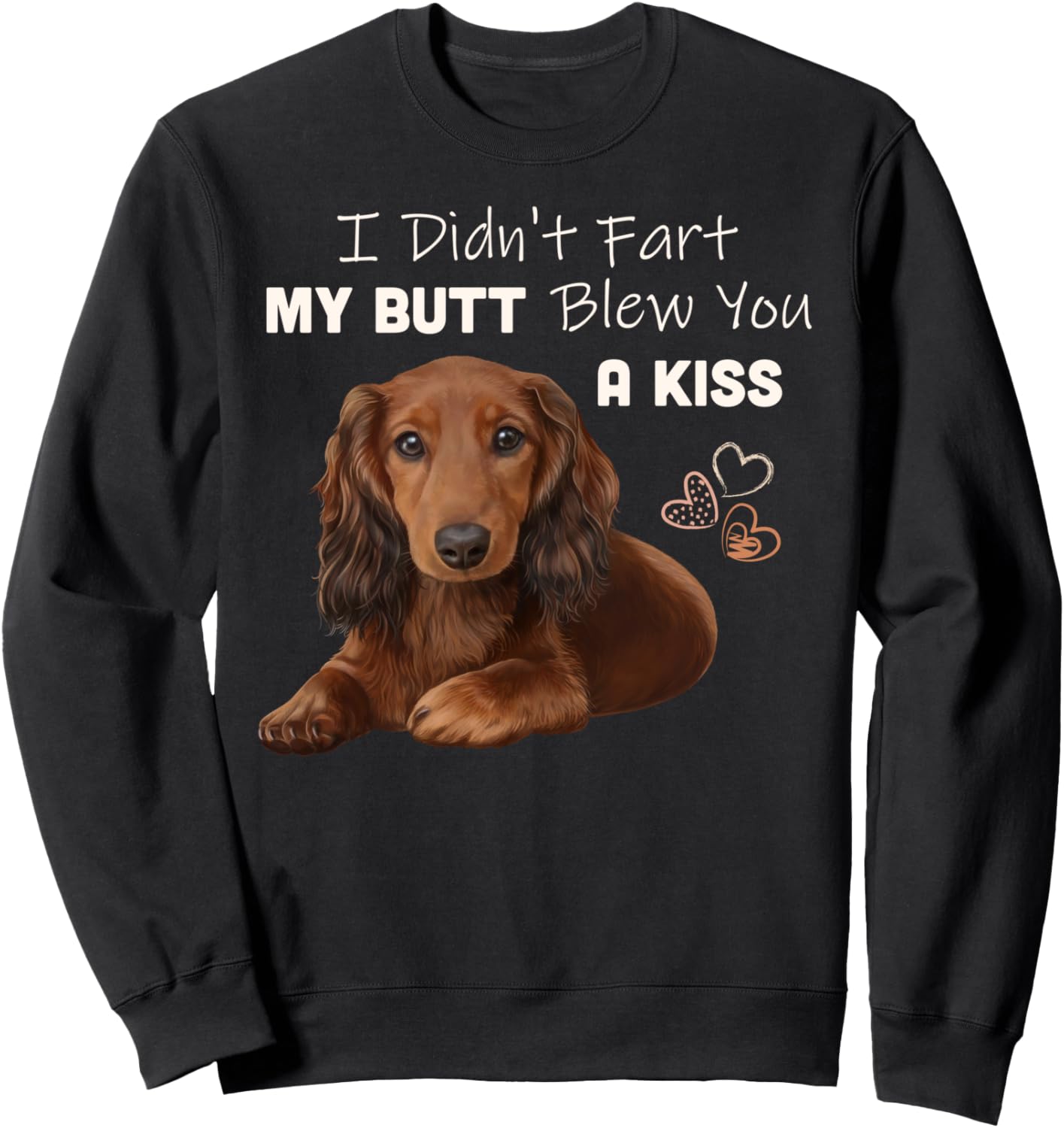 

Толстовка с изображением таксы в подарок Dachshund Gifts, черный