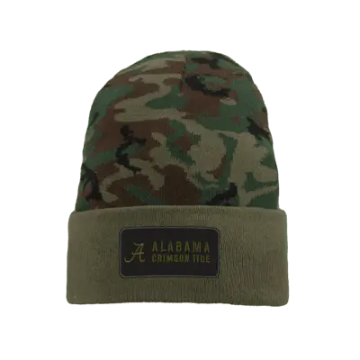 

Шапка Nike Alabama College Beanie, цвет Camo Green