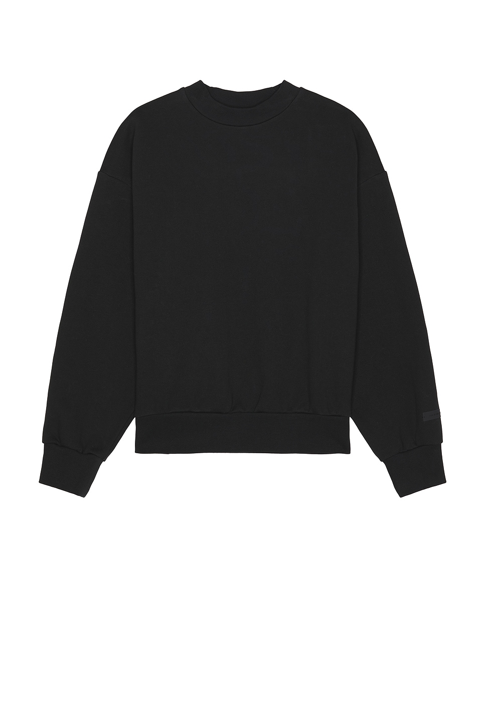 Классический флисовый свитер с круглым вырезом Fear Of God Essentials, Jet Black — фото 4