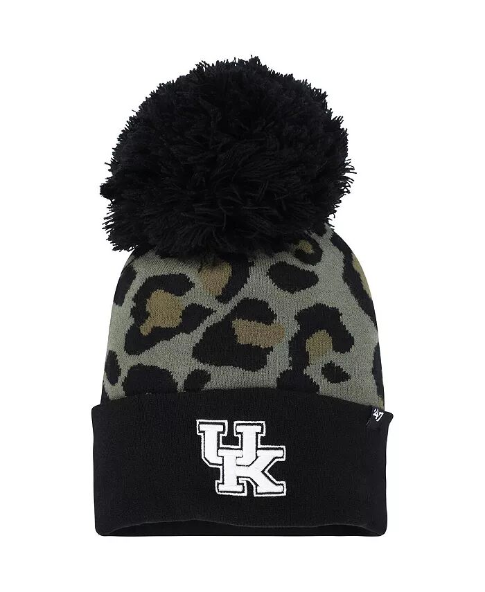 

Женская вязаная шапка-манжета Bagheera Hunter Green Kentucky Wildcats с помпоном '47 Brand