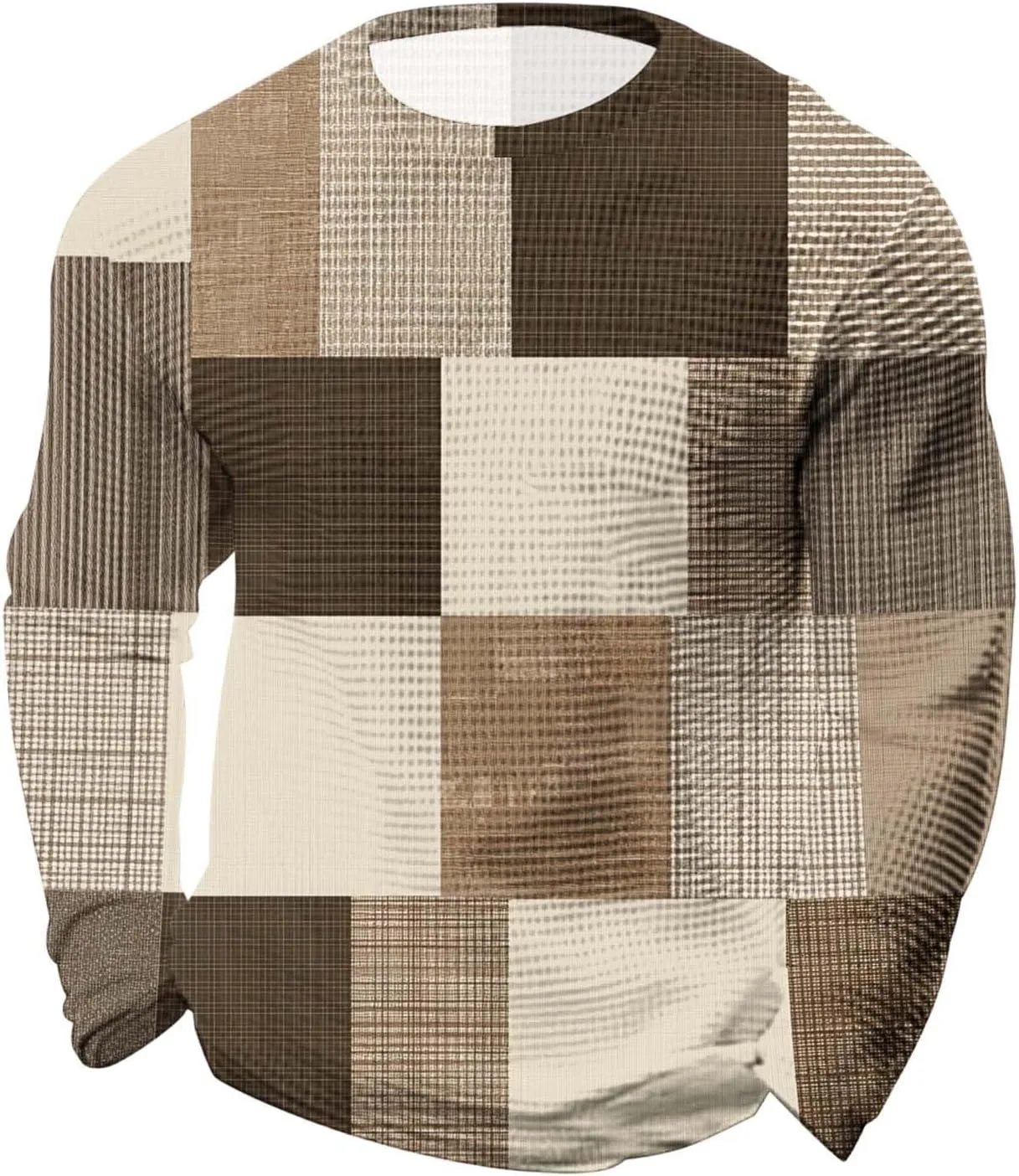 

Мужская футболка Vintage Ethnic Waffle Muscle с длинным рукавом Slim Fit Cambkatl