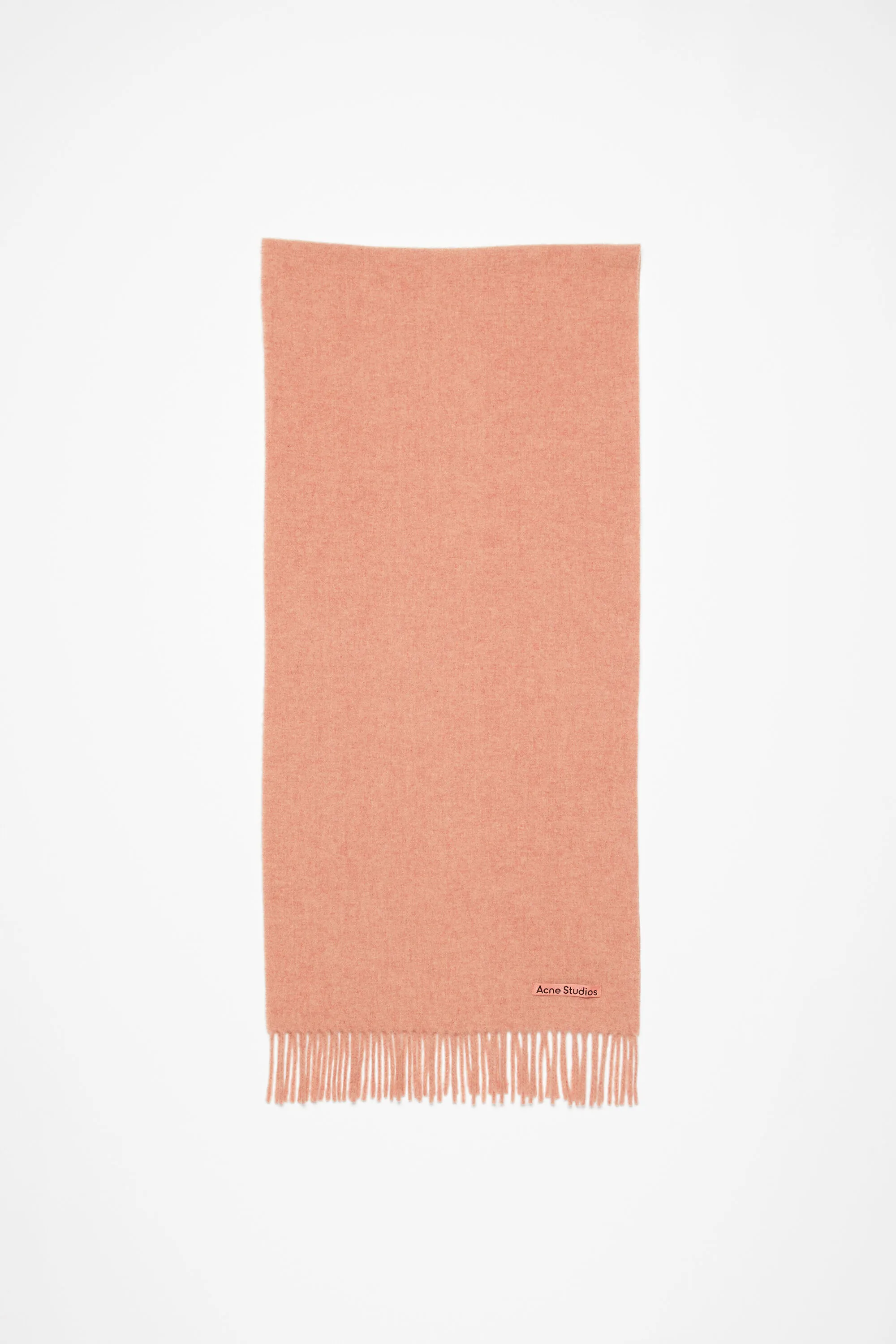 

Шерстяной шарф с бахромой – узкий Acne Studios, Rose Melange