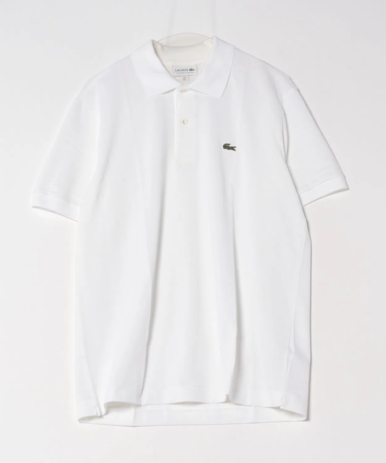 Поло Lacoste из органического хлопка, белое