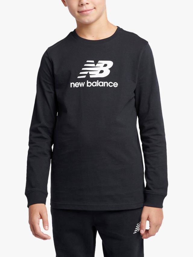 

Детская футболка с логотипом с длинными рукавами New Balance, Caviar