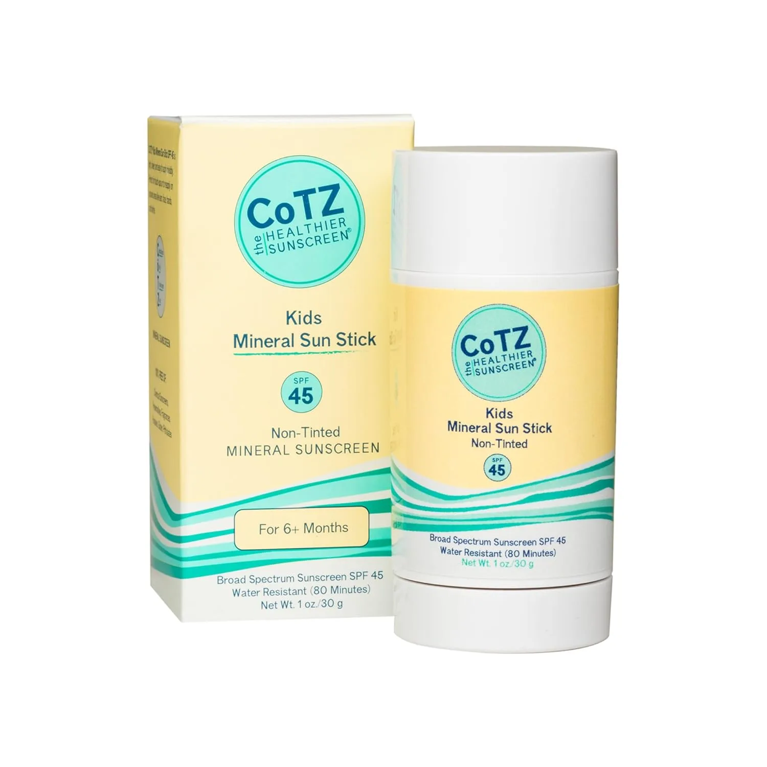 Минеральный солнцезащитный стик CoTZ для детей | SPF 45 | Мягкий | Не оставляет следов 28.35 г (1 шт.)