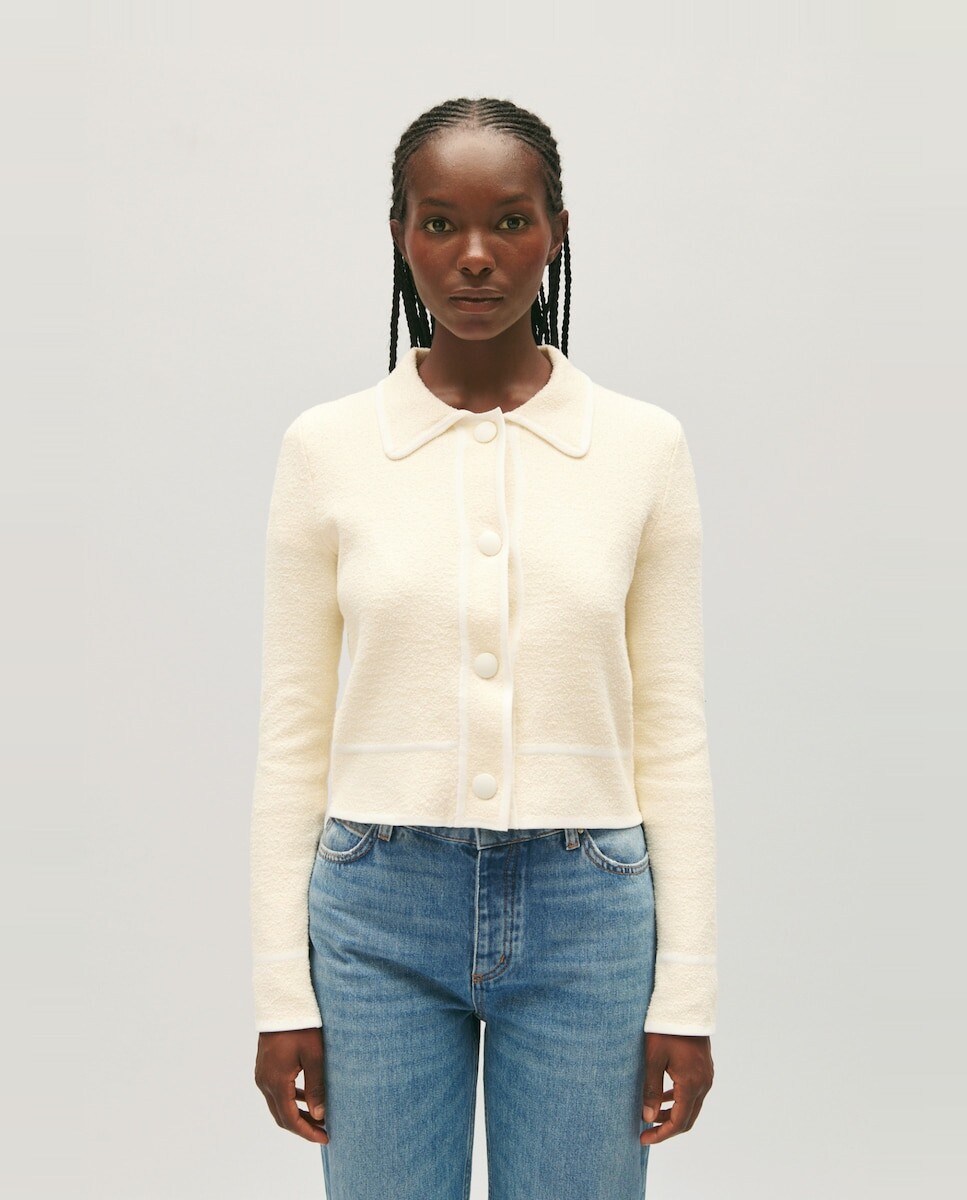 

Короткий женский кардиган с воротником с лацканами Claudie Pierlot