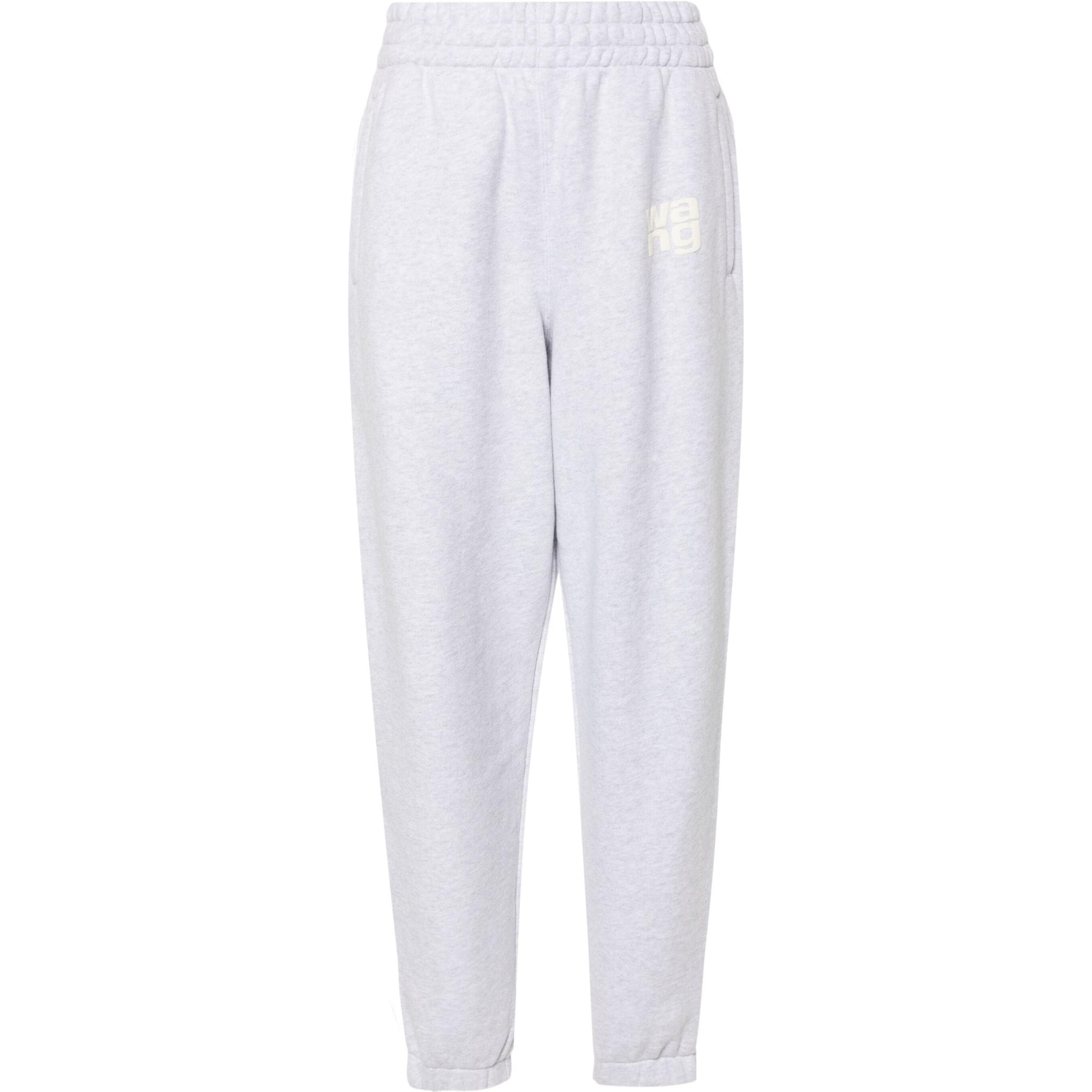 

T By Essential Terry Classic Puff Paint Logo Sweatpant Светлый Хизер Грей Alexander Wang, Хизер Грей