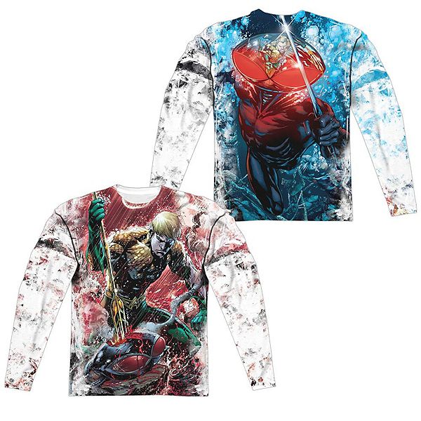 

Футболка с длинным рукавом justice league of america aquaman vs manta Licensed Character