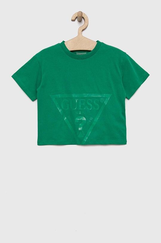 

Хлопковая футболка для детей Guess, зеленый