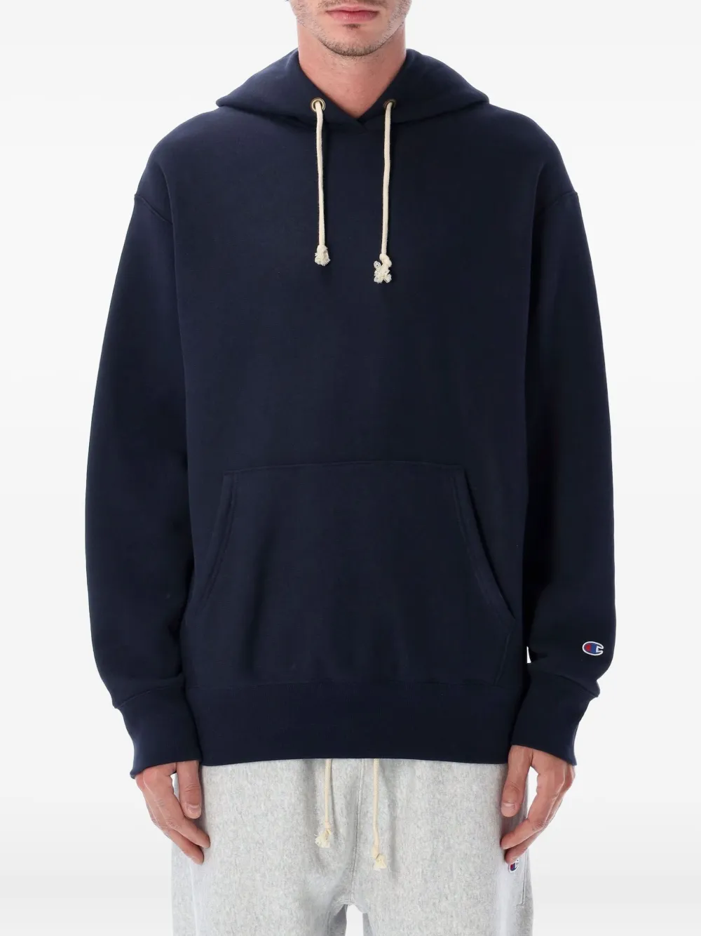 

Худи с вышитым логотипом Champion, синий
