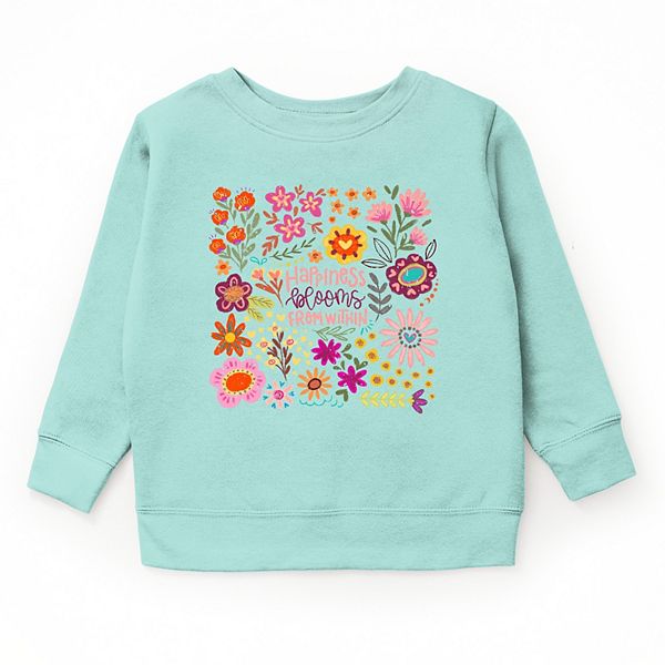 

Толстовка Youth с принтом Happiness blooms from within The Juniper Shop, Seafoam