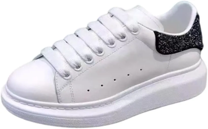 

Мужские кроссовки Mengchengying с платформой 'Muffin', спортивные низкие белые, черный