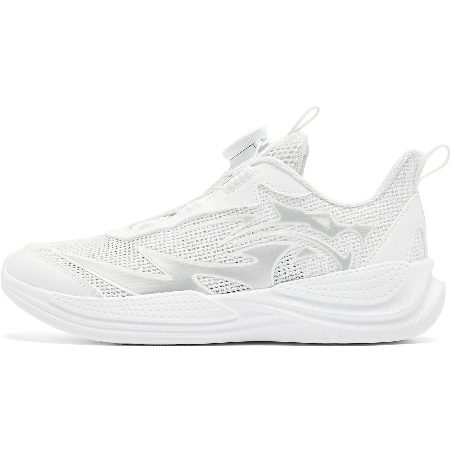 

QIAODAN Детские противоскользящие износостойкие низкие кроссовки для бега white silver