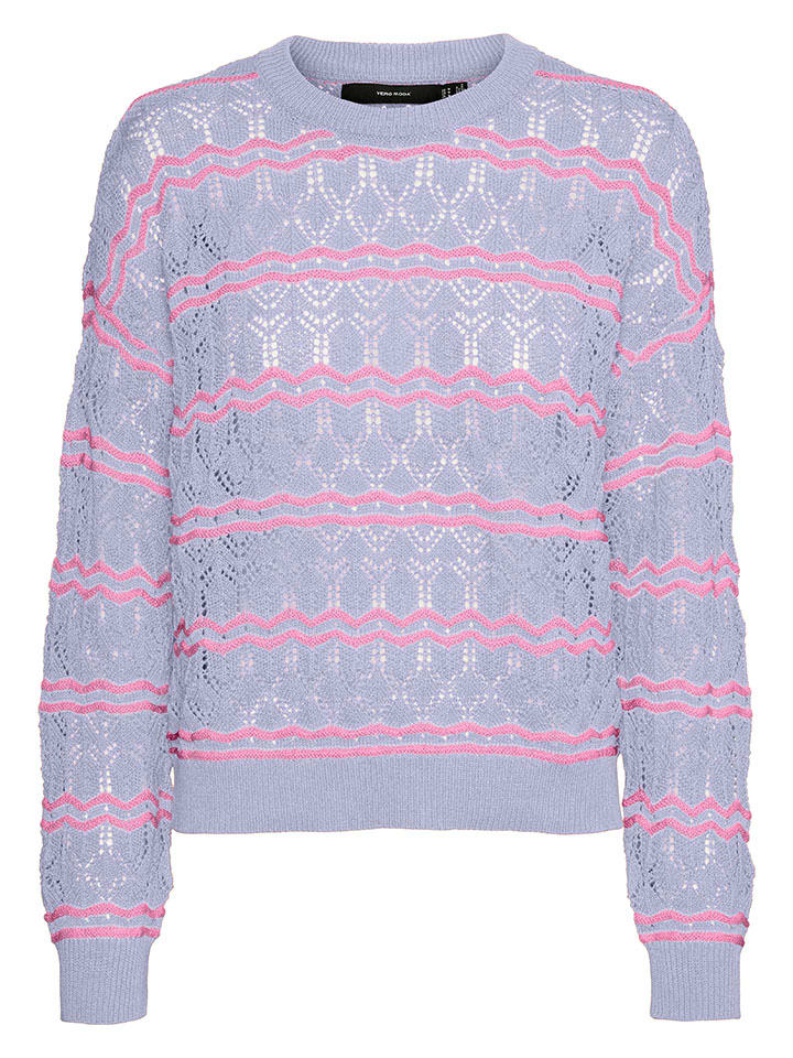 

Пуловер Vero Moda, цвет hellblau/pink