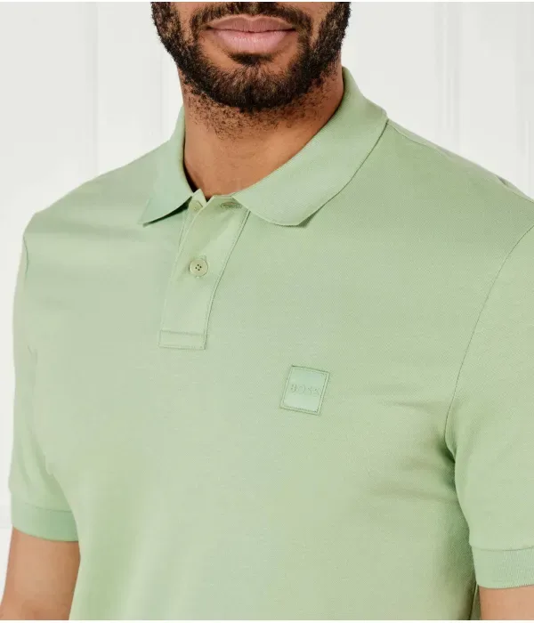 Поло Пассажир slim fit Boss Orange, зеленый — фото 4