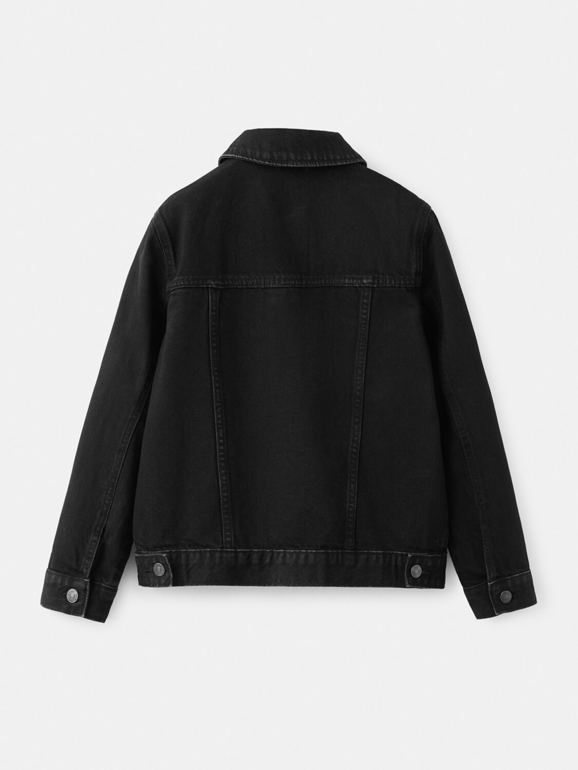 MANGO KIDS Куртка межсезонная 'John' в черном дениме — фото 2