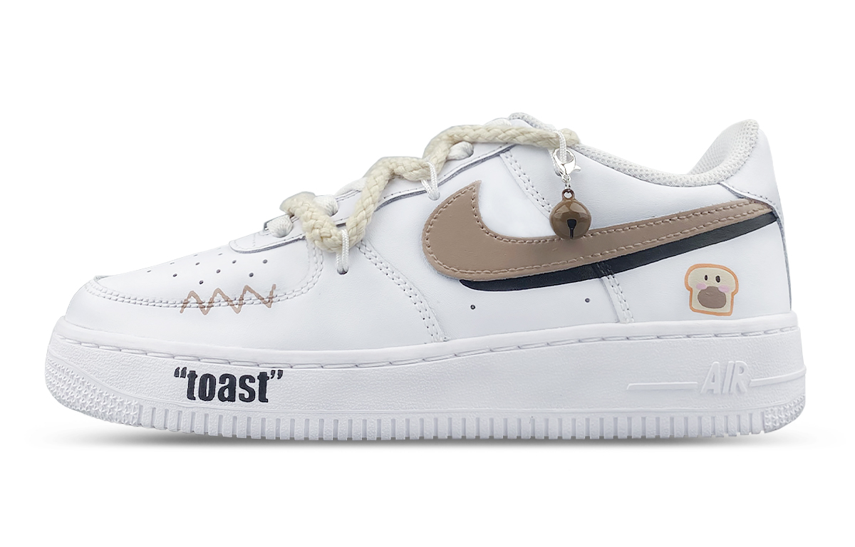 

Детские кроссовки для скейтбординга Air Force 1 для начальной школы Nike, белый
